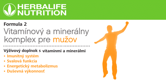 Formula 2 Vitaminovy a mineralny komplex pre muzov