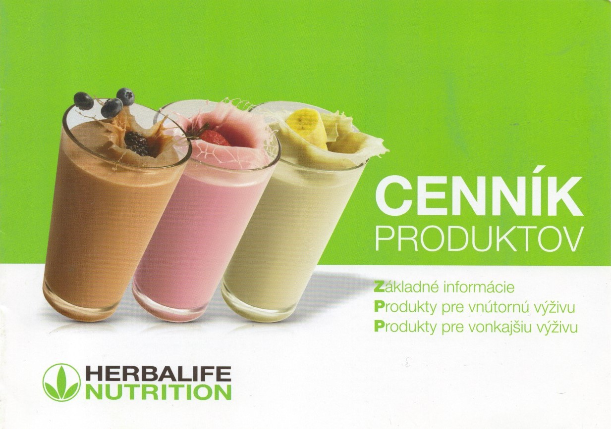 Herbalife Cena - Zákaznícky cenník produktov Herbalife