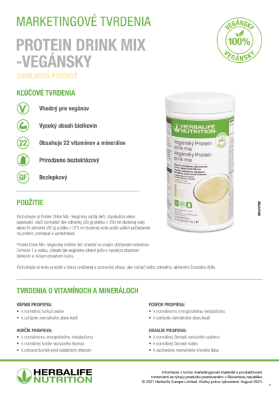 Herbalife Vegánsky Protein drink mix Vanilka 560g - Image 4